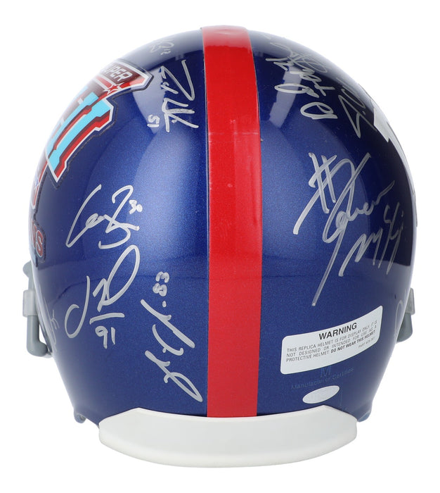 2007 New York Giants Super Bowl Champs Team Signed Full Size Helmet Steiner COA