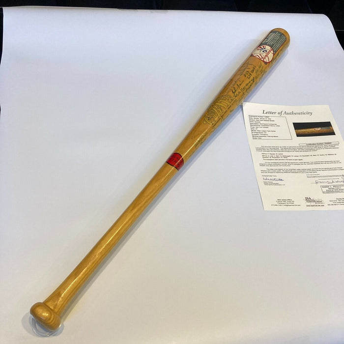 1950's New York Yankees Legends Multi Signed Baseball Bat 40+ Sigs JSA COA
