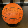 1971 Harlem Magicians Team Signed Official Wilson Basketball With JSA COA