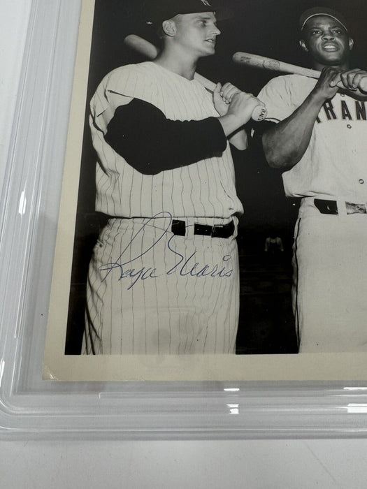 Roger Maris Signed 1961 All-Star Game 8x 10 Photo PSA DNA