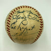 1952 New York Yankees World Series Champs Team Signed Baseball Mickey Mantle JSA