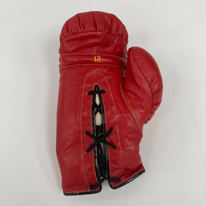 Muhammad Ali "3 Time World Champion" Signed Inscribed Boxing Glove JSA COA