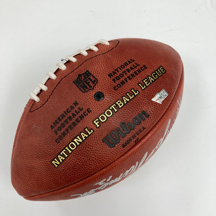 Tom Brady Peyton Manning Quarterback Legends Signed Football #17/24 Beckett COA