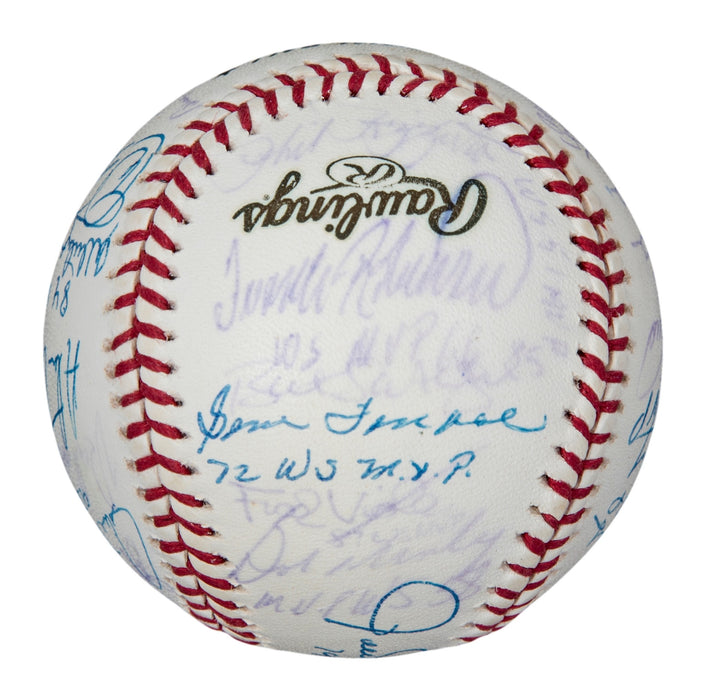 RARE World Series MVP's Signed And Inscribed 2000 World Series 24 Sigs Beckett