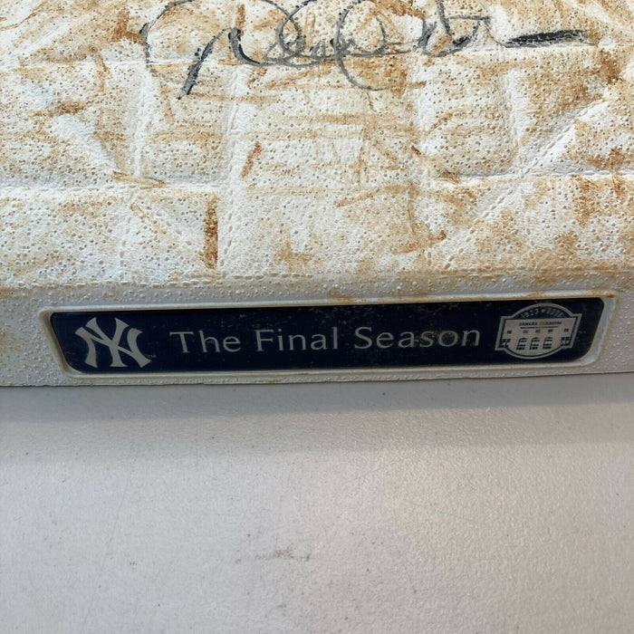 Derek Jeter Signed Authentic 2008 Game Used Second Base Steiner COA