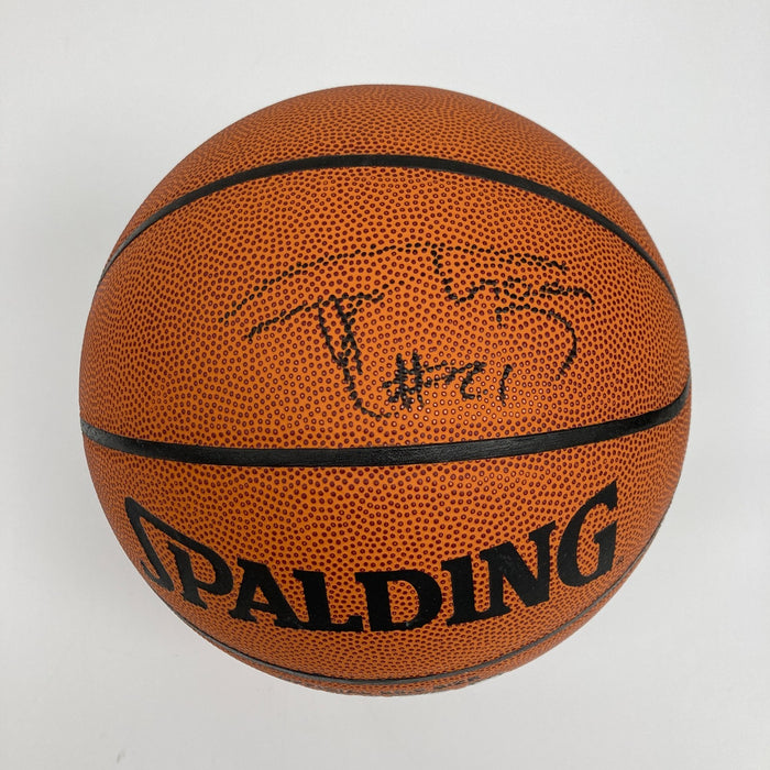 Tim Duncan Signed Spalding NBA Basketball JSA COA