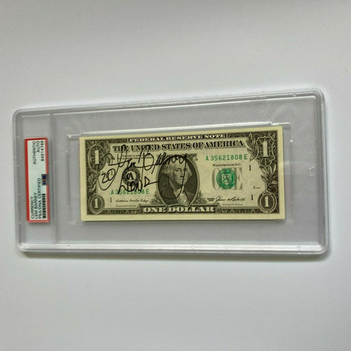 Lem Barney Signed Autographed $1 One Dollar Bill PSA DNA COA NFL