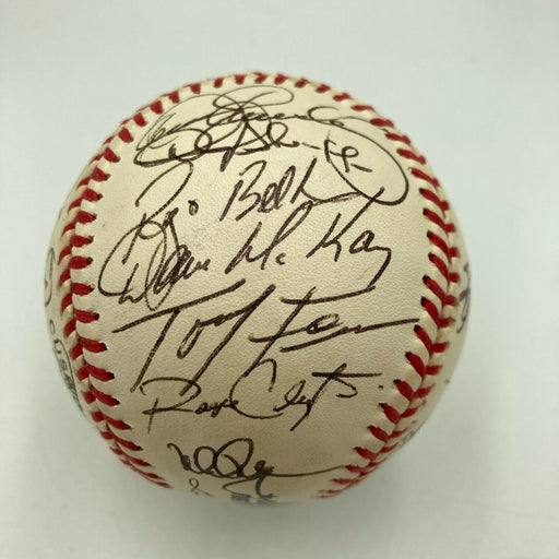 1997 St. Louis Cardinals Team Signed Baseball With Mark McGwire JSA COA