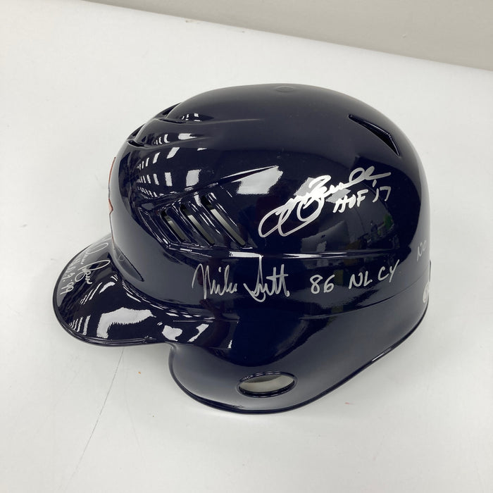 Nolan Ryan Jeff Bagwell Craig Biggio Houston Astros Legends Signed Helmet JSA
