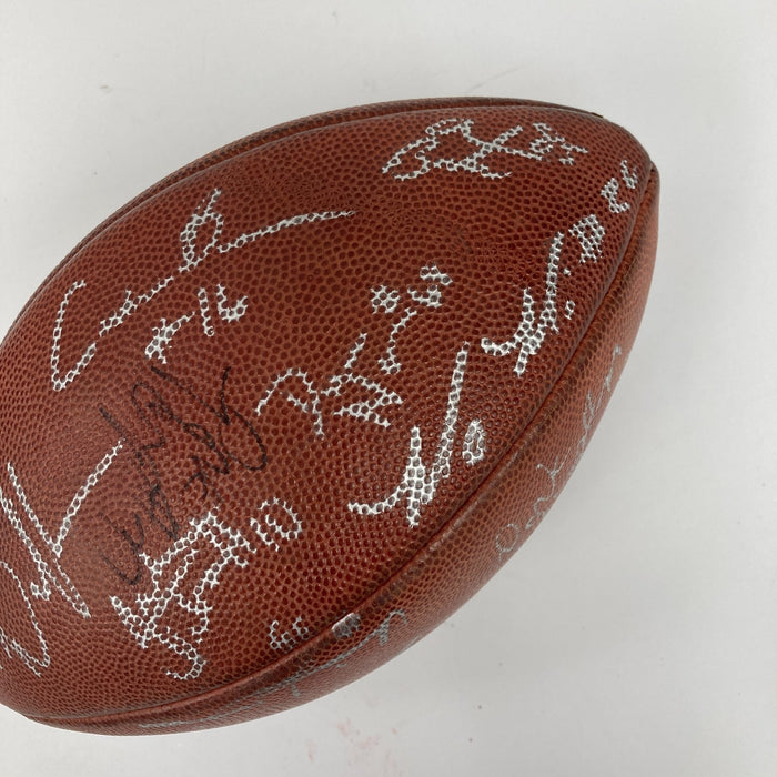 Seattle Seahawks Team Signed NFL Game Used Wilson Football Matt Hasselbeck