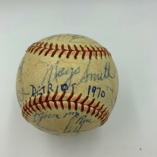 1970 Detroit Tigers Team Signed Autographed American League Baseball