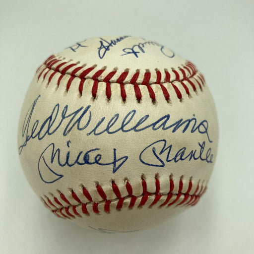 500 Home Run Signed Baseball Mickey Mantle Ted Williams Willie Mays 11 Sigs PSA