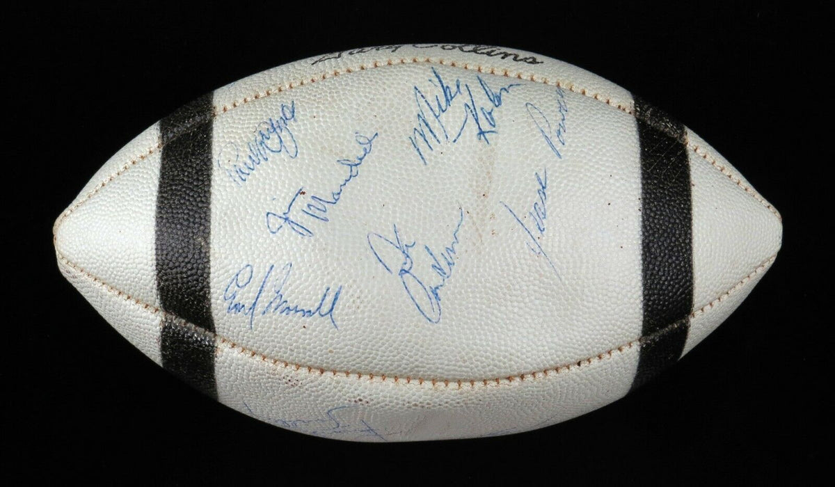 Vintage 1972 Miami Dolphins Super Bowl Champs Team Signed Football JSA COA