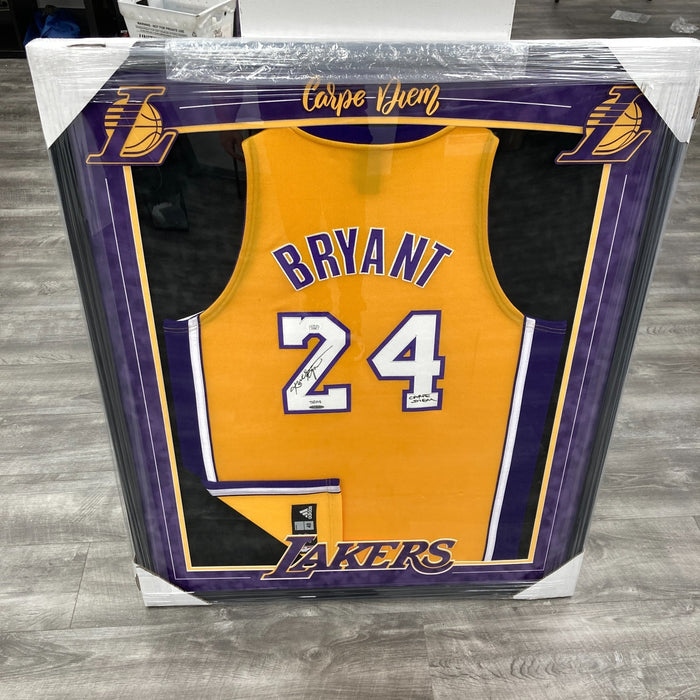 Kobe Bryant "CARPE DIEM" Signed Inscribed Los Angeles Lakers Jersey JSA UDA 5/24