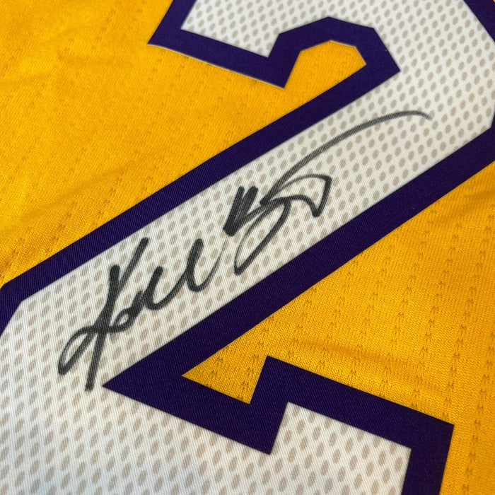 Kobe Bryant "Mamba Out" Signed #24 Authentic Los Angeles Lakers Jersey Panini