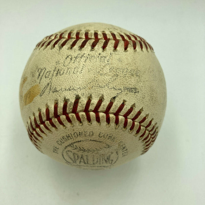 1950's Willie Mays Signed National League Giles Baseball Signed By His Wife