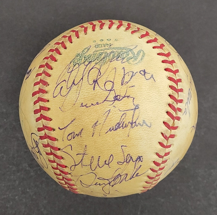 1981 Los Angeles Dodgers World Series Champs Team Signed Baseball Beckett COA