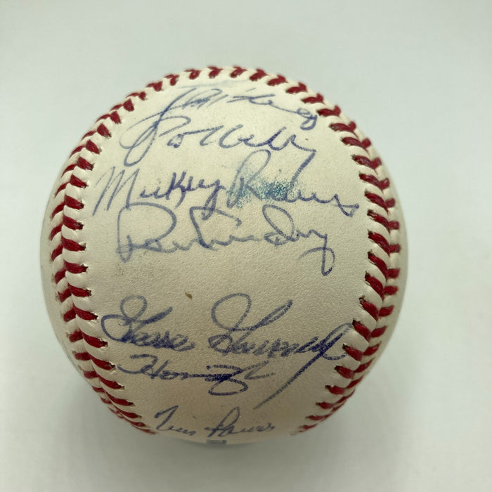 Rickey Henderson Don Larsen New York Yankees Legends Multi Signed Baseball