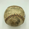 1927 NY Yankees WS Champs Team Signed Baseball Babe Ruth Lou Gehrig Beckett COA