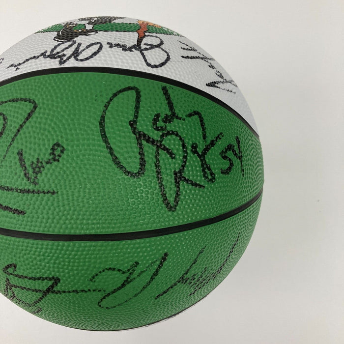 2001-2002 Boston Celtics Team Signed Basketball Paul Pierce JSA COA