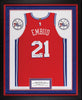 Joel Embiid Signed 2017 Rookie Game Used Philadelphia 76ers Jersey Fanatics COA