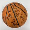 1990-91 Utah Jazz Team Signed Game Used Basketball Karl Malone Collection JSA