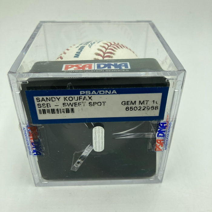 Sandy Koufax Signed Major League Baseball PSA DNA Graded 10 GEM MINT