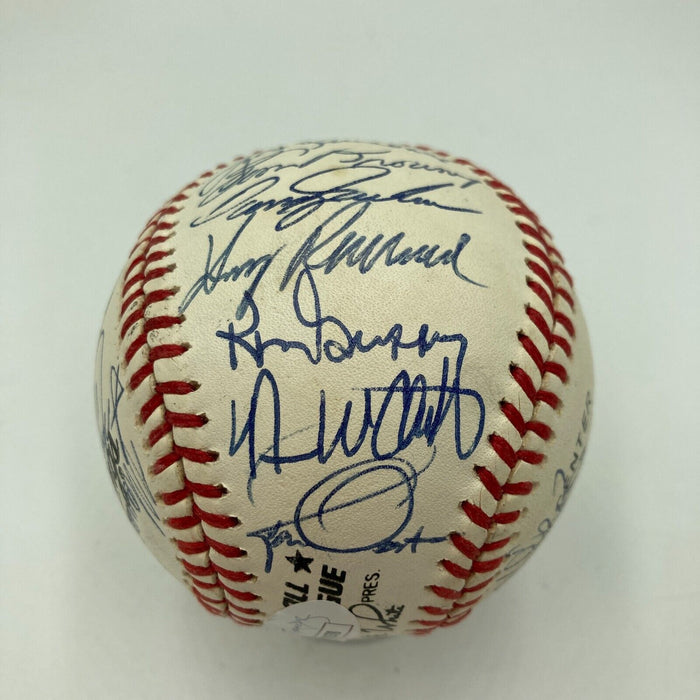 Beautiful 1990 Cincinnati Reds World Series Champs Team Signed Baseball JSA COA