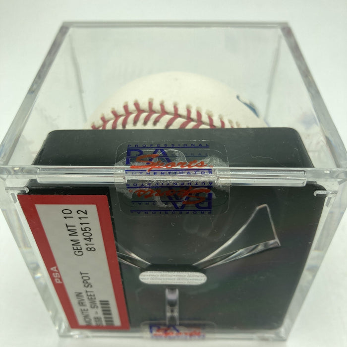 Monte Irvin Full Name Signed Major League Baseball PSA DNA Graded 10 GEM MINT