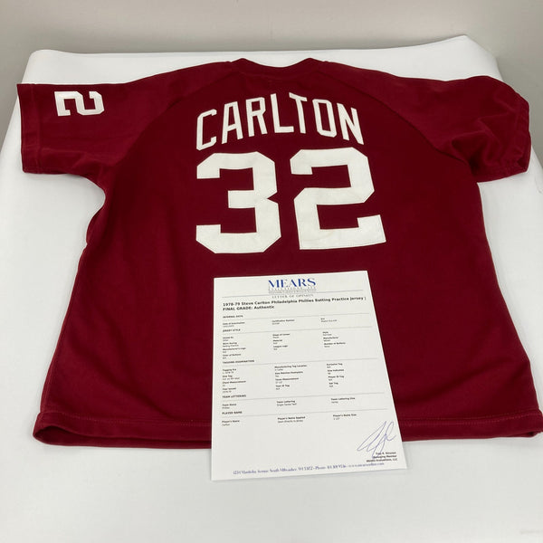 Steve Carlton Signed 1978 Game Used Philadelphia Phillies Jersey MEARS COA