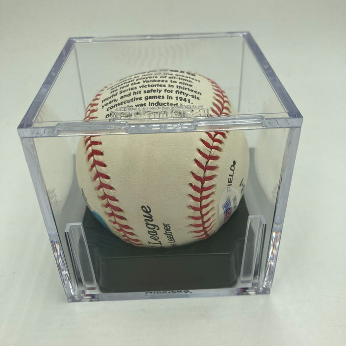 Beautiful Joe Dimaggio Signed American League Baseball PSA Graded MINT 9