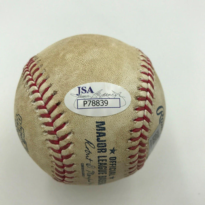 Corey Seager Rookie Signed Game Used Dodgers Opening Day Baseball MLB + JSA COA