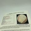Mickey Owen & Whit Wyatt Signed 1940's NL Frick Baseball JSA Brooklyn Dodgers