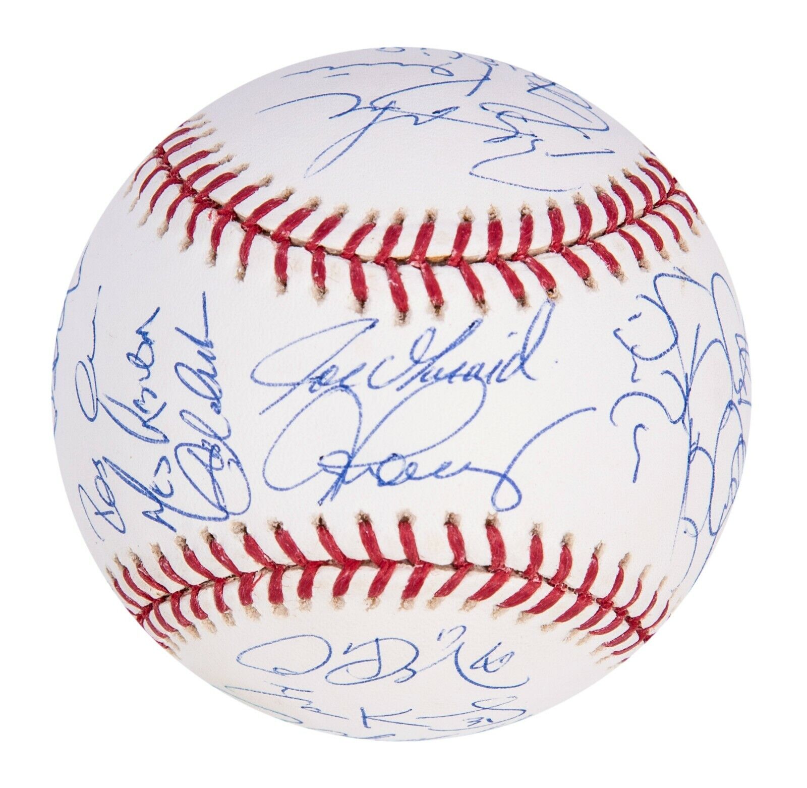 2008 New York Yankees Team Signed Baseball Derek Jeter Mariano Rivera Steiner