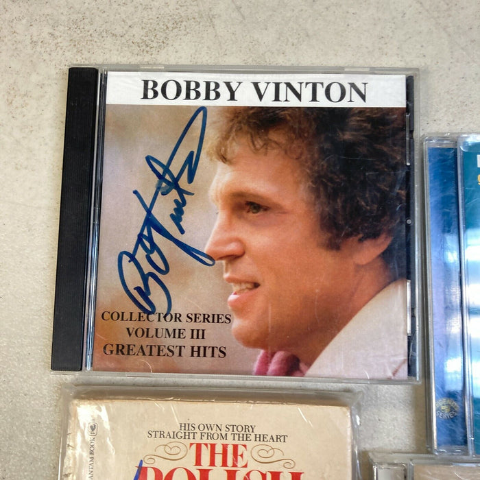 Lot Of (4) Bobby Vinton Signed Autographed CD's And Book