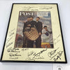 Mickey Mantle Joe Dimaggio HOF Multi Signed Norman Rockwell Photo Beckett COA