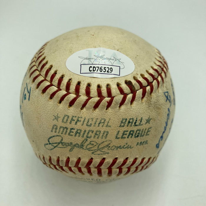 Bill McKinley Umpire Signed Inscribed Baseball World Series All Star Game JSA