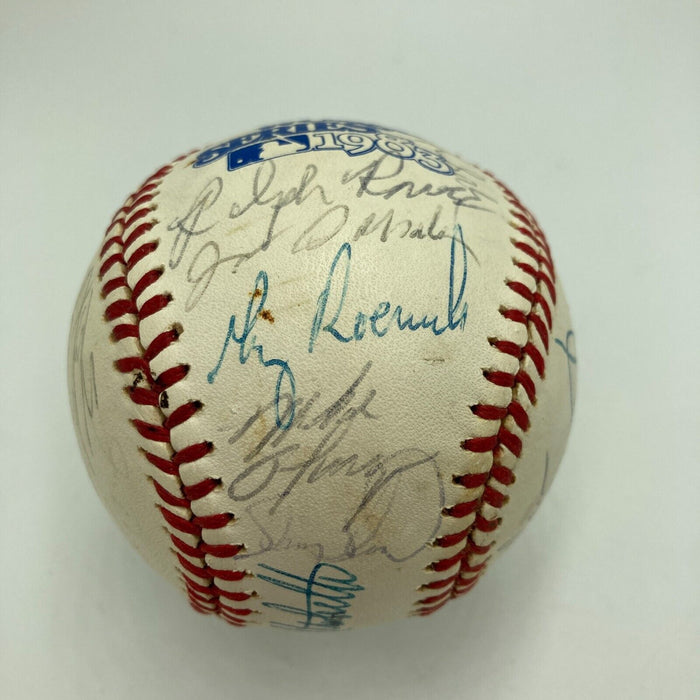 1983 Baltimore Orioles World Series Champs Team Signed W.S. Baseball JSA COA