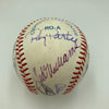 Ted Williams & Joe Dimaggio Hall Of Fame Multi Signed Baseball JSA COA