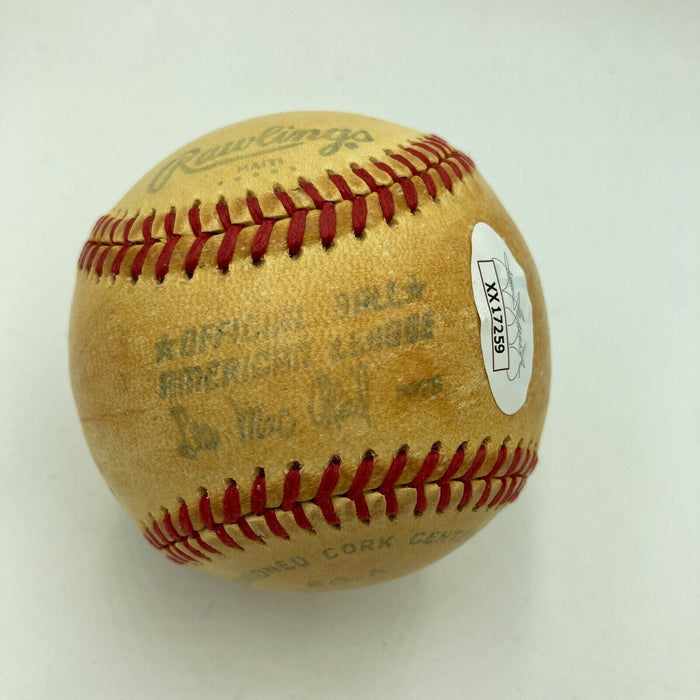Bowie Kuhn Signed Game Used Official American League Baseball JSA COA