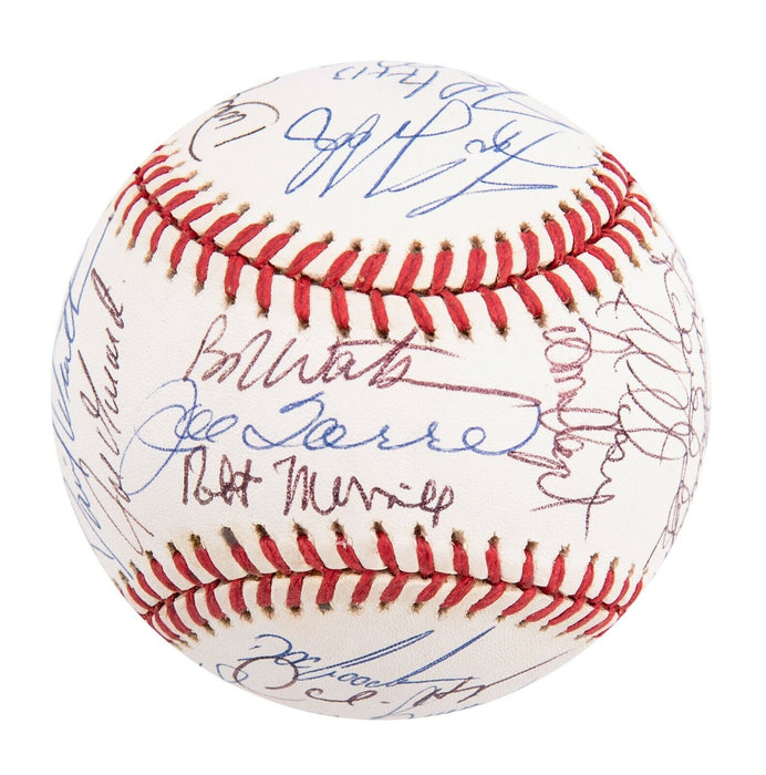 1996 Yankees Team Signed World Series Baseball Derek Jeter Mariano Rivera JSA