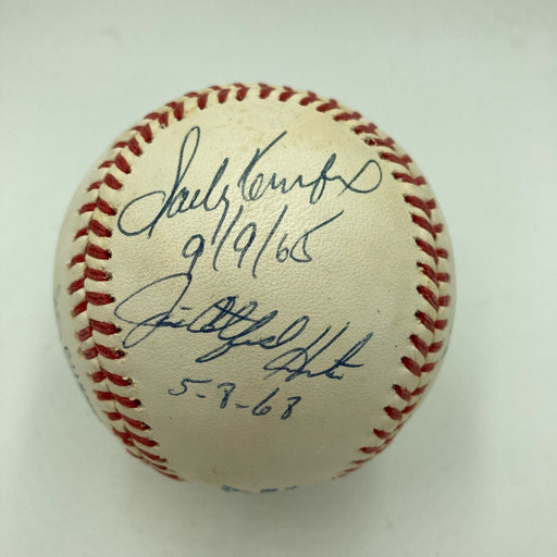 Sandy Koufax Perfect Game Pitchers Signed Baseball With Inscriptions JSA COA