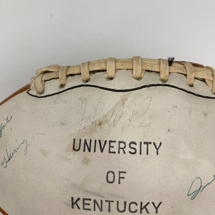 1971-72 University Of Kentucky Wildcats Team Signed Football