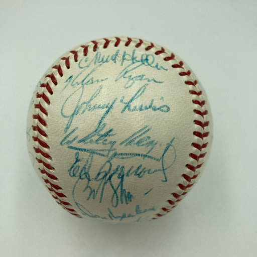 Nolan Ryan Rookie 1966 New York Mets Team Signed Baseball JSA & PSA DNA COA