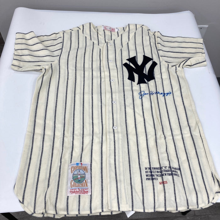 Beautiful Joe Dimaggio Signed New York Yankees Mitchell & Ness Jersey JSA COA