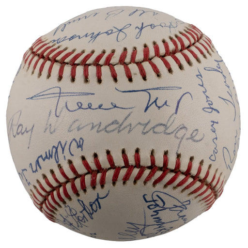 Willie Mays Negro League Legends Multi Signed Baseball 20 Signatures JSA COA