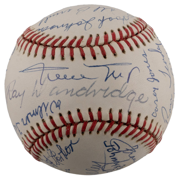 Willie Mays Negro League Legends Multi Signed Baseball 20 Signatures JSA COA