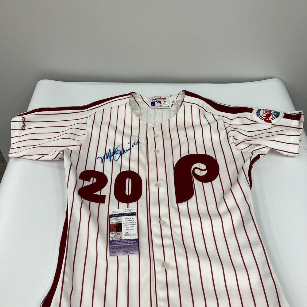 Mike Schmidt Signed 1989 Game Model Philadelphia Phillies Jersey With JSA COA