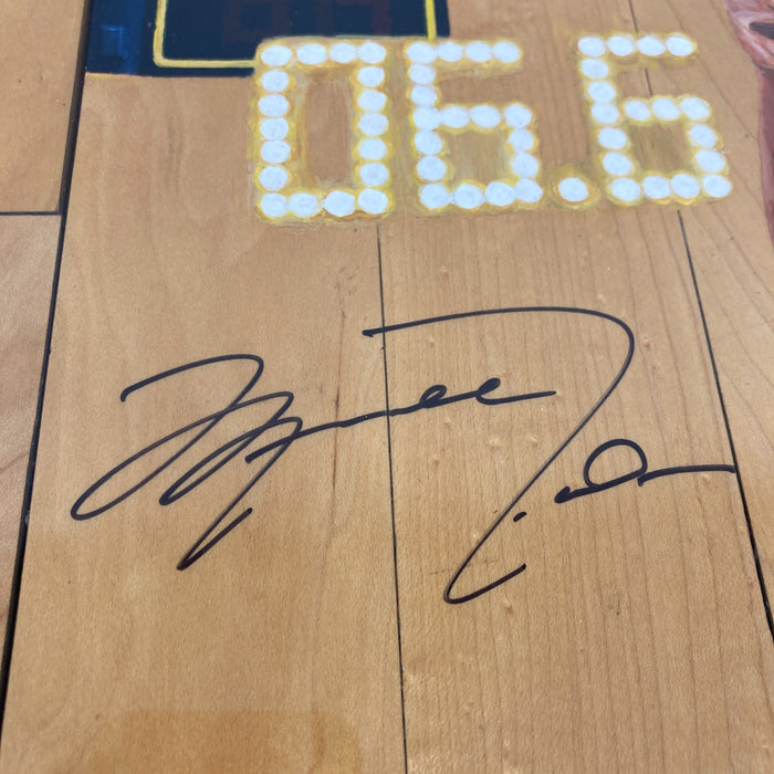 Michael Jordan Signed Last Dance Game Used Final Floor NBA Finals UDA & JSA COA