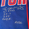 Stunning Roy Halladay Signed Heavily Inscribed Toronto Blue Jays STAT Jersey JSA